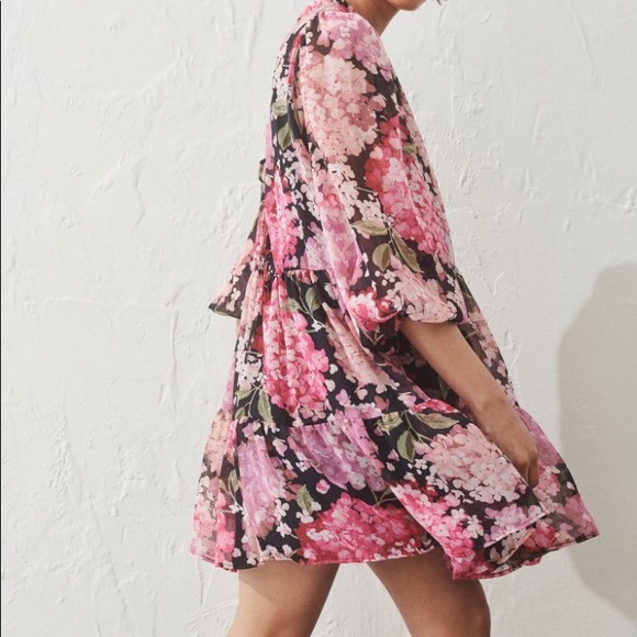 Wide cut floral dress H&M - Picture 4 of 9